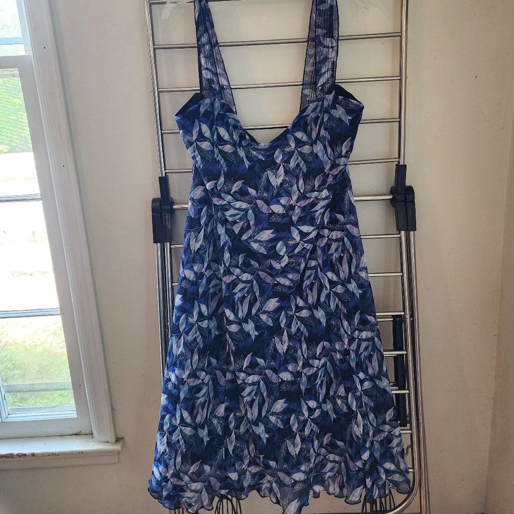 Dress Barn Blue Floral Dress - Size 22